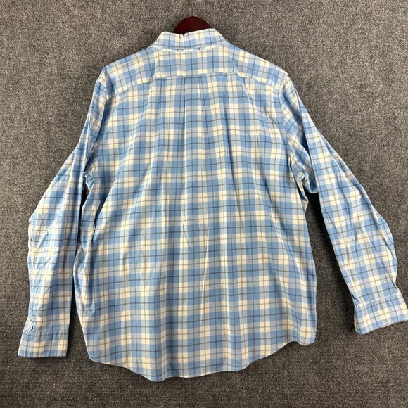 Vineyard Vines Shirt Mens XL Slim Fit Murray Button Down Blue White Plaid Pocket - Picture 4 of 5